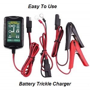 Generator battery trickle charger for portable generator. This portable battery trickle charger is perfect for charging all 6V / 12V type batteries used for portable generators, cars, boats, motorcycles, kids ride on toys, golf cart, etc.