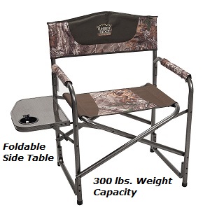 camping chair with table attached