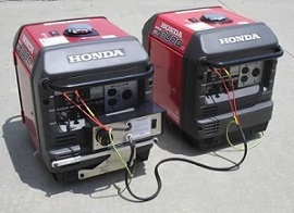 Honda EU3000iS Parallel Capable Portable Inverter Gas Generator with Electric Start for Home Emergencies, Tailgating, RV Standby, Camping, Construction Site, Food Stand and more.