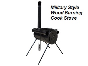 Portable Military Camping Steel Wood Cooking Stove Tent Heater for Emergencies Fishing Camp Cooking.